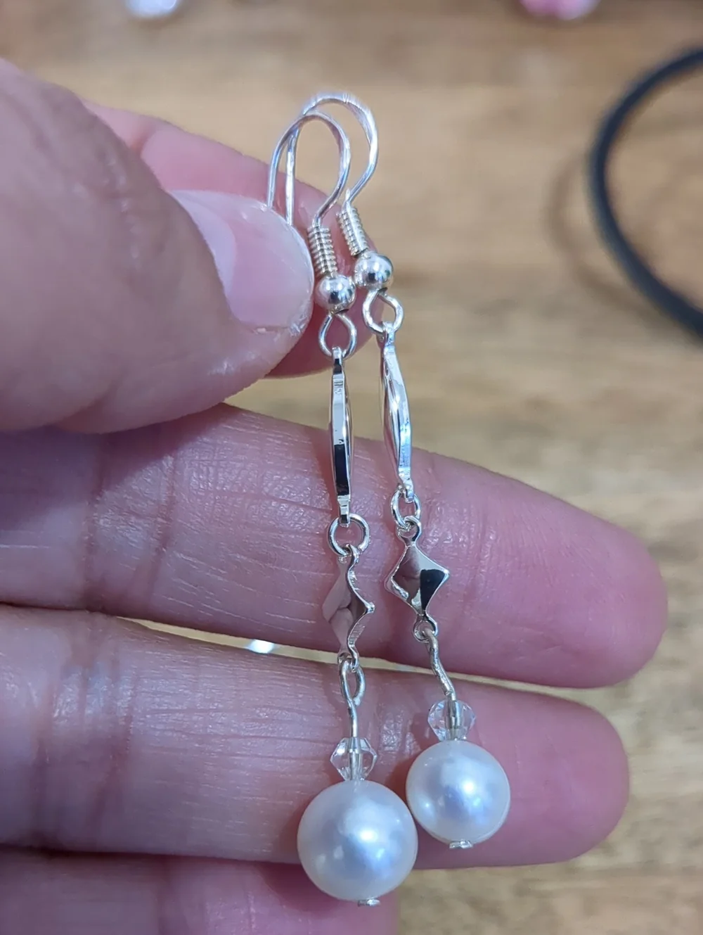 LUNA NORTE Bundle Turquoise Bead & Freshwater Pearls Dangle Earrings